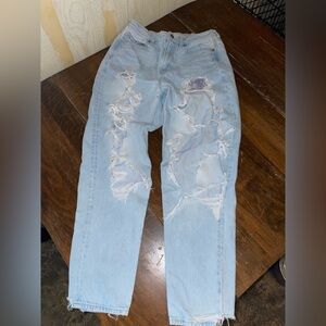 American Eagle Outfitters Light Blue Ripped Men's Jeans
